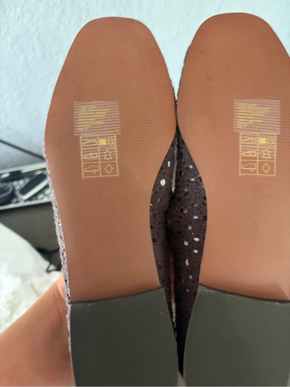 Madewell Brown Crochet Ballet Flats
